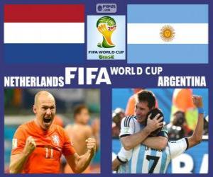 yapboz Hollanda - Arjantin, yarı finalde Brezilya 2014